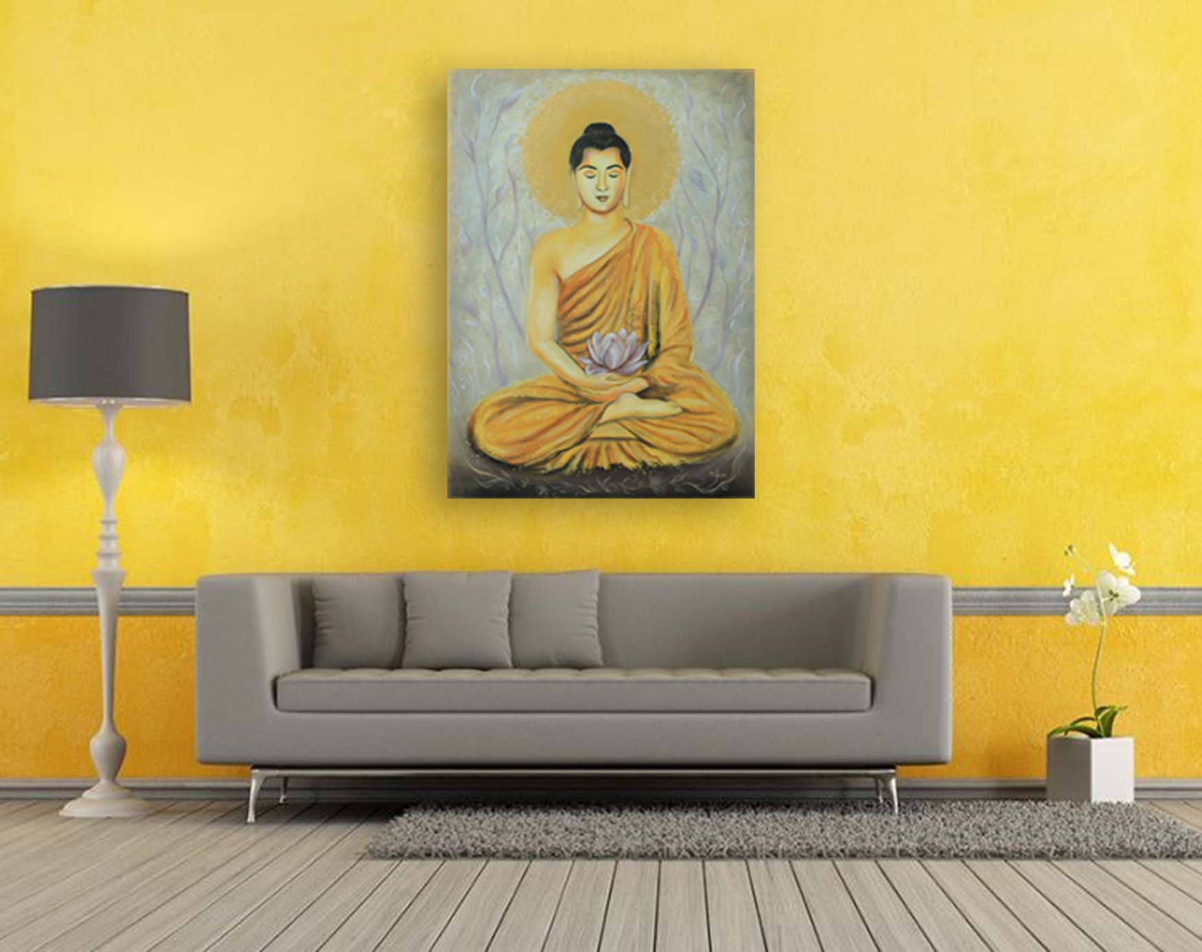 Buddha with a lotus