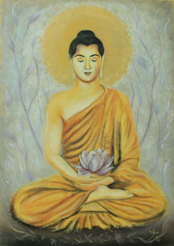 Buddha with a lotus