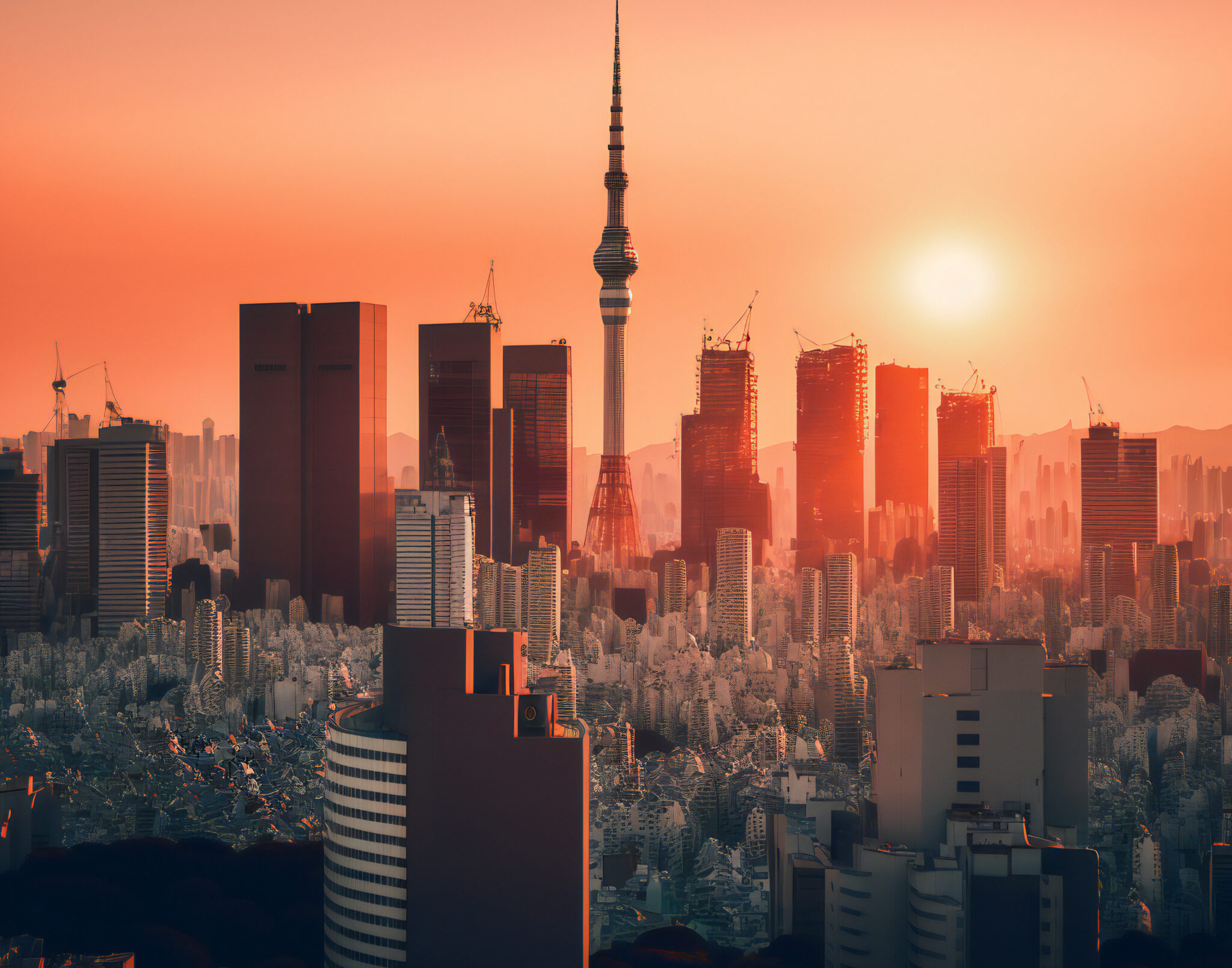 Downtown Tokyo Sunset - DEKMARK